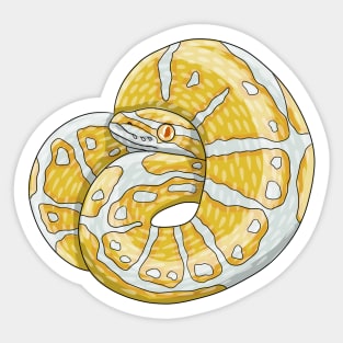 Albino Ball Python Sticker